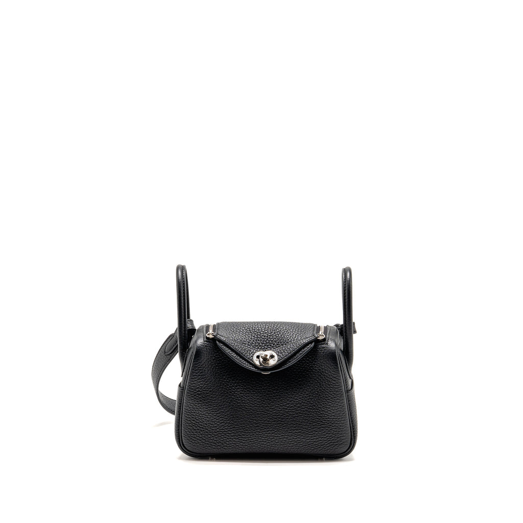 HERMES MINI LINDY CLEMENCE BLACK SHW