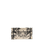 DIOR SMALL DIOR BOOK TOTE DIOR ZODIAC EMBROIDERY CANVAS LATTE/BLACK