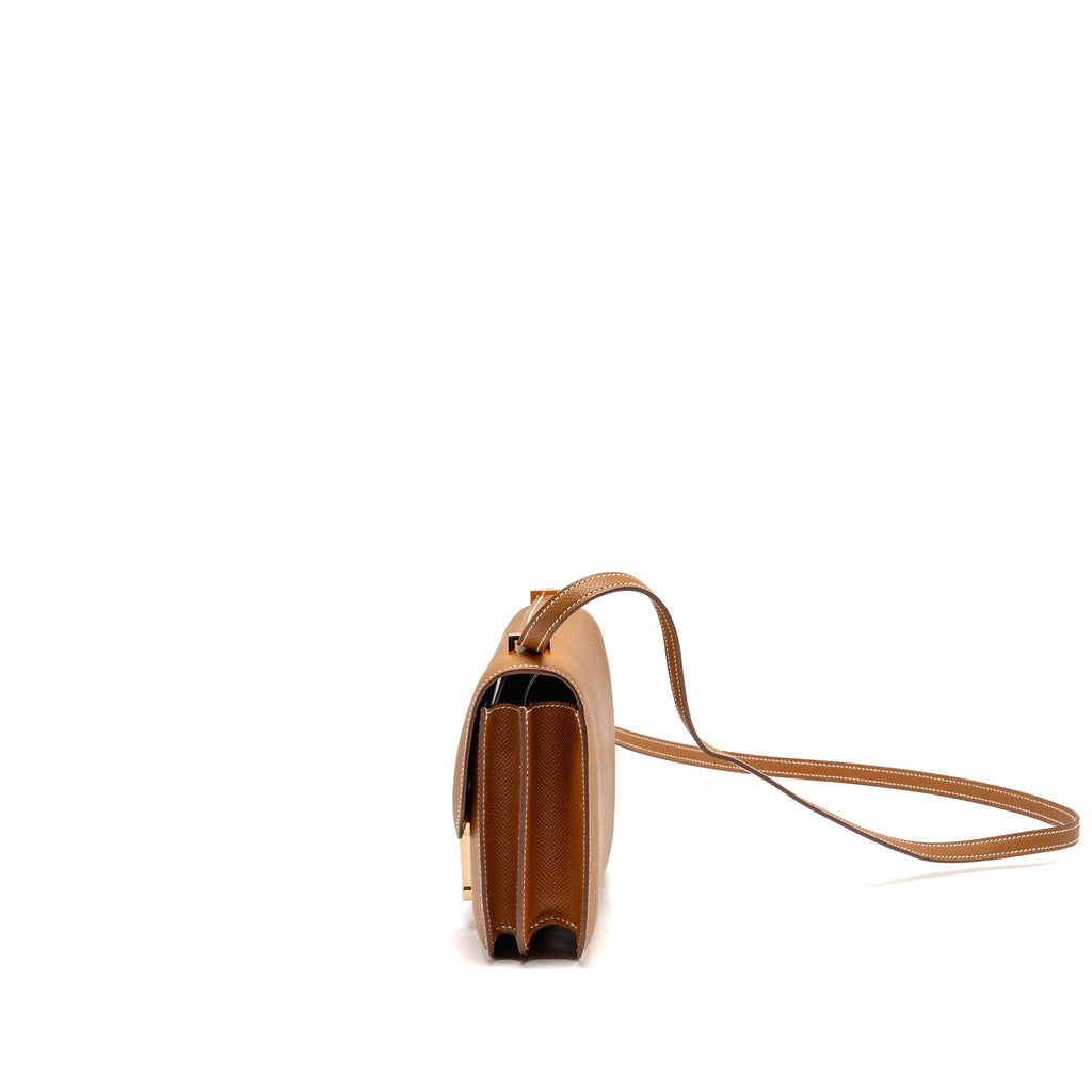 Hermes mini constance epsom gold RGHW