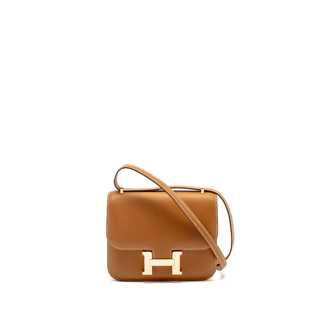 Hermes mini constance epsom gold RGHW