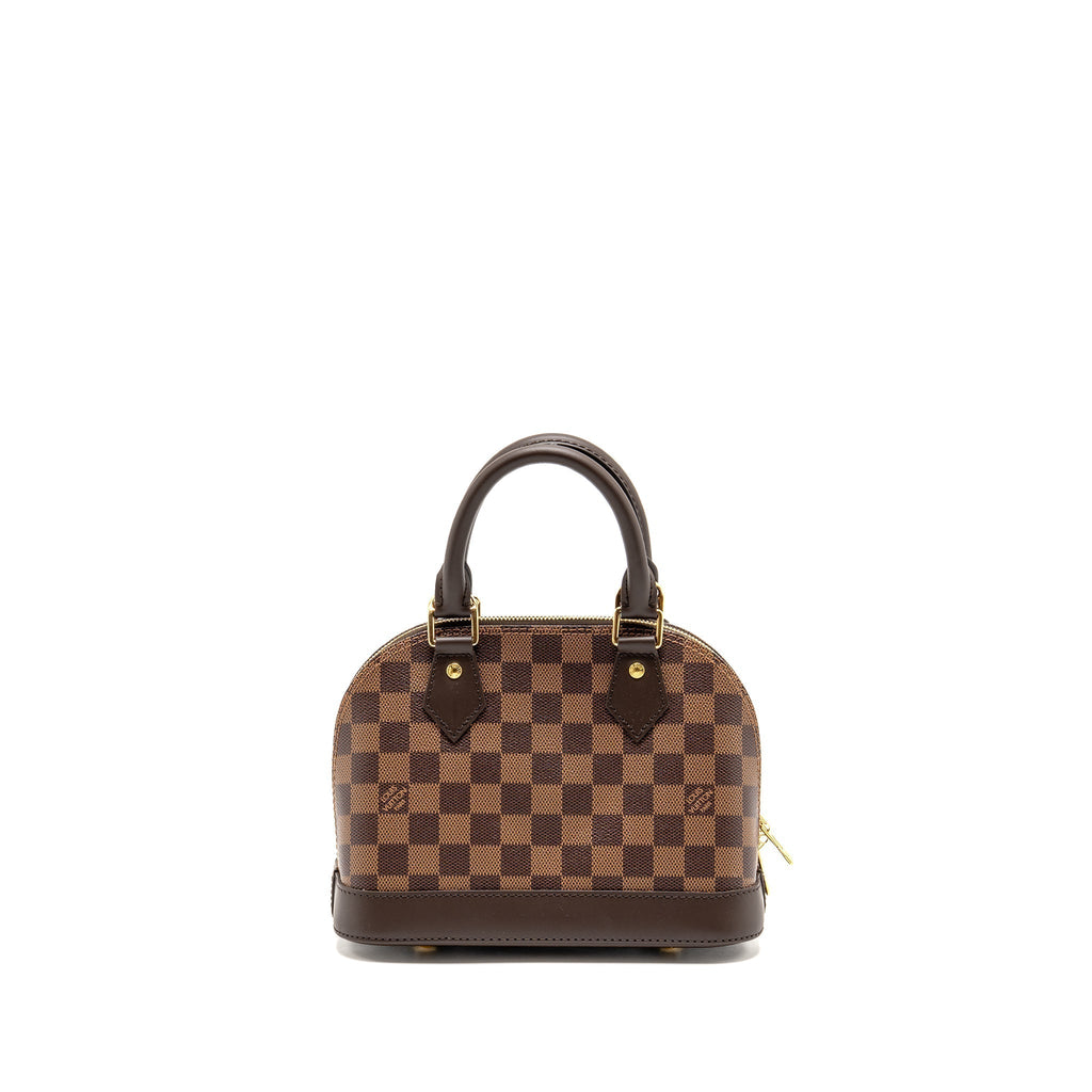LOUIS VUITTON ALMA BB DAMIER EBENE CANVAS GHW