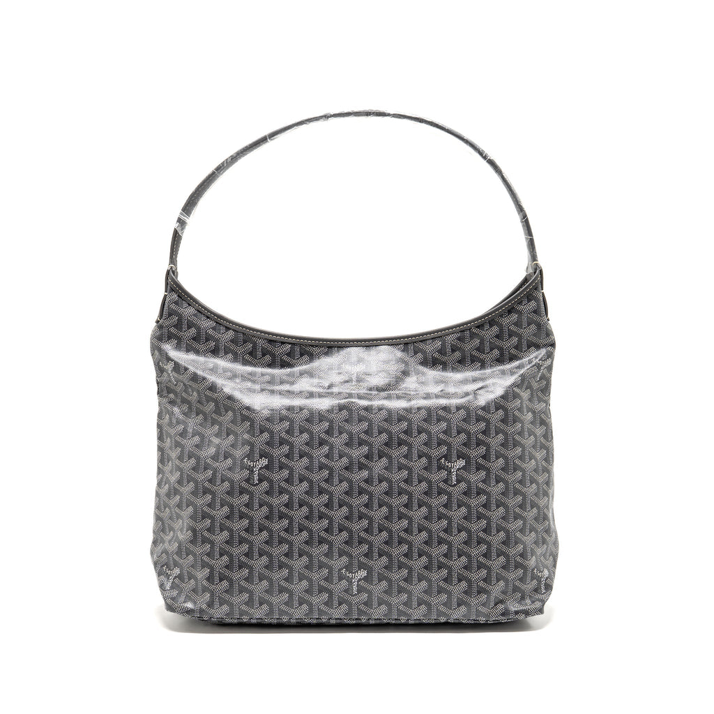 Goyard Hobo Boheme PM Goyard Lucky Clover Goyardine Canvas/Chevroches Calfskin Grey/Light Pink SHW