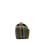 HERMES BRIDE-A-BRAC CASE LARGE MODEL CANVAS DARK GREEN/DARK BLUE/ORANGE SHW