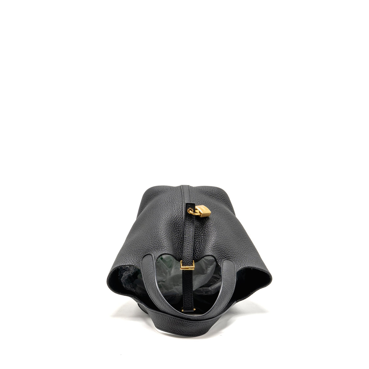Hermes picotin 18 lock bag clemence black GHW