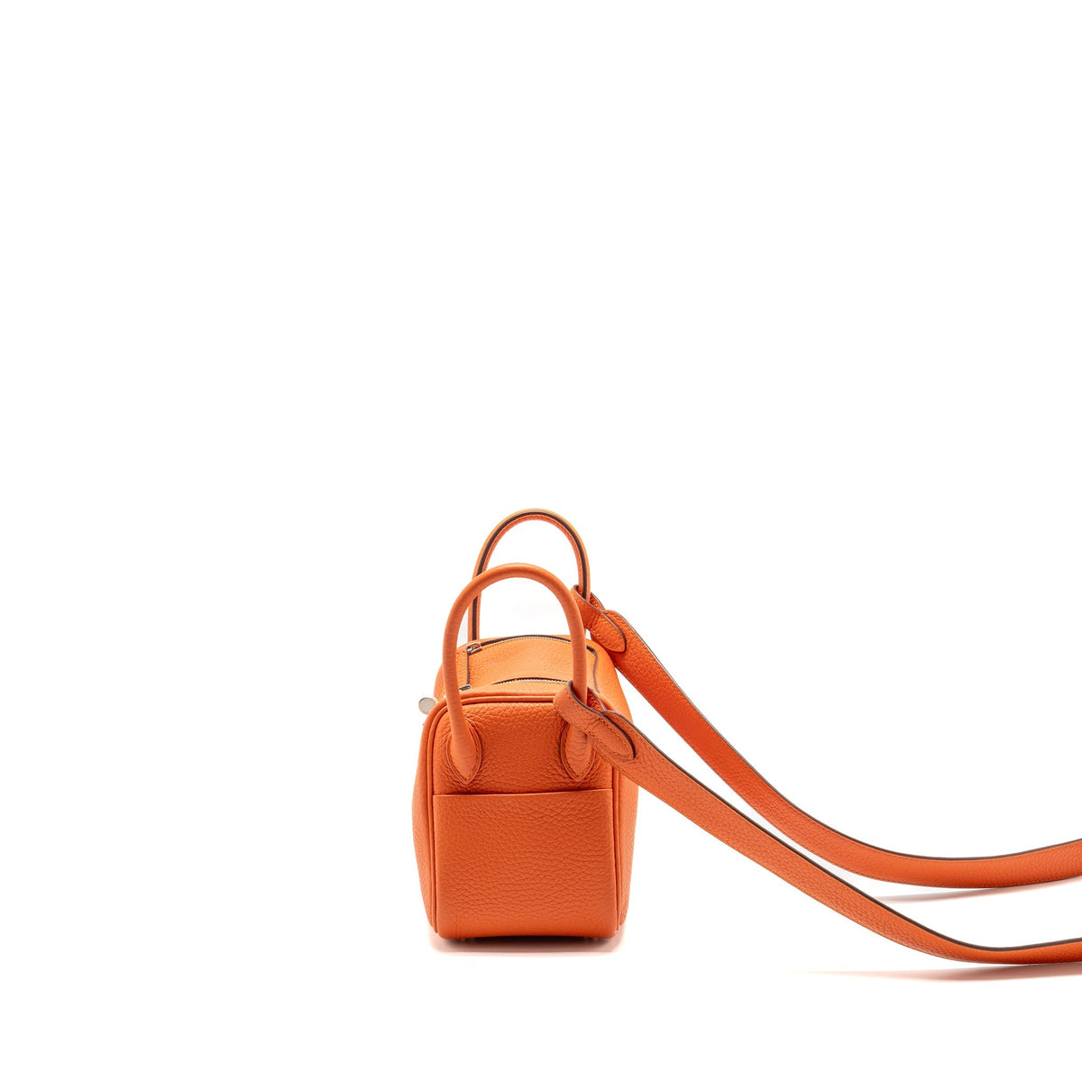 Hermes Mini Lindy Clemence 9J Feu SHW