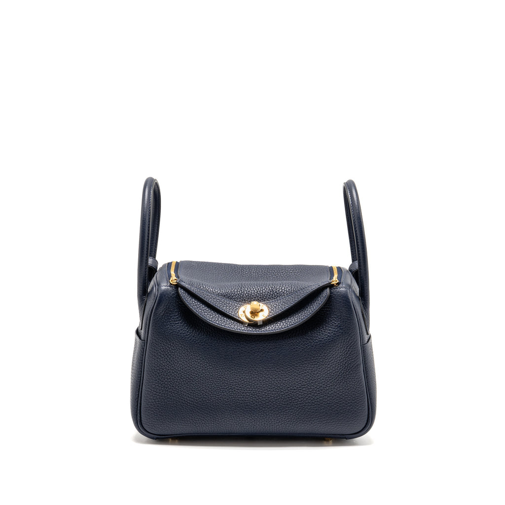 Hermes Lindy 26 Clemence Blue Nuit GHW