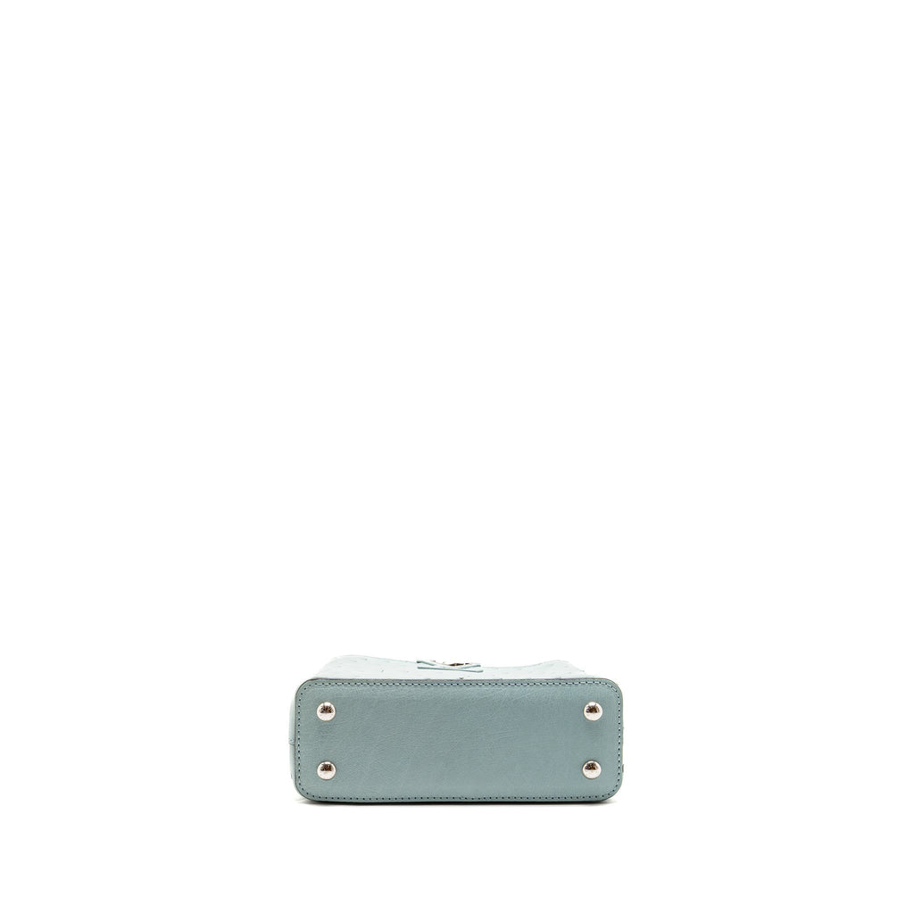 Louis Vuitton Mini Capucines Ostrich Light Blue SHW