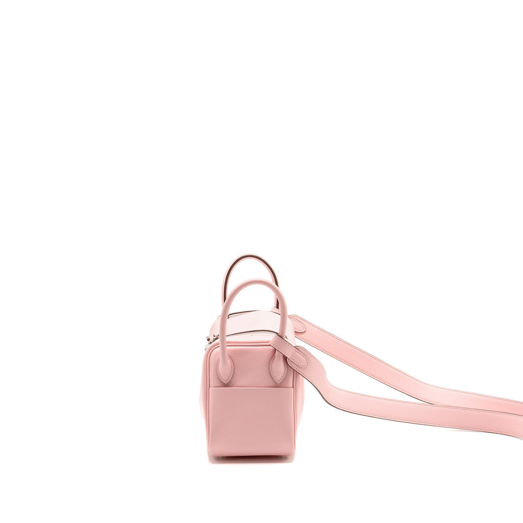 Hermes Mini Lindy Swift 3Q Rose Sakura SHW