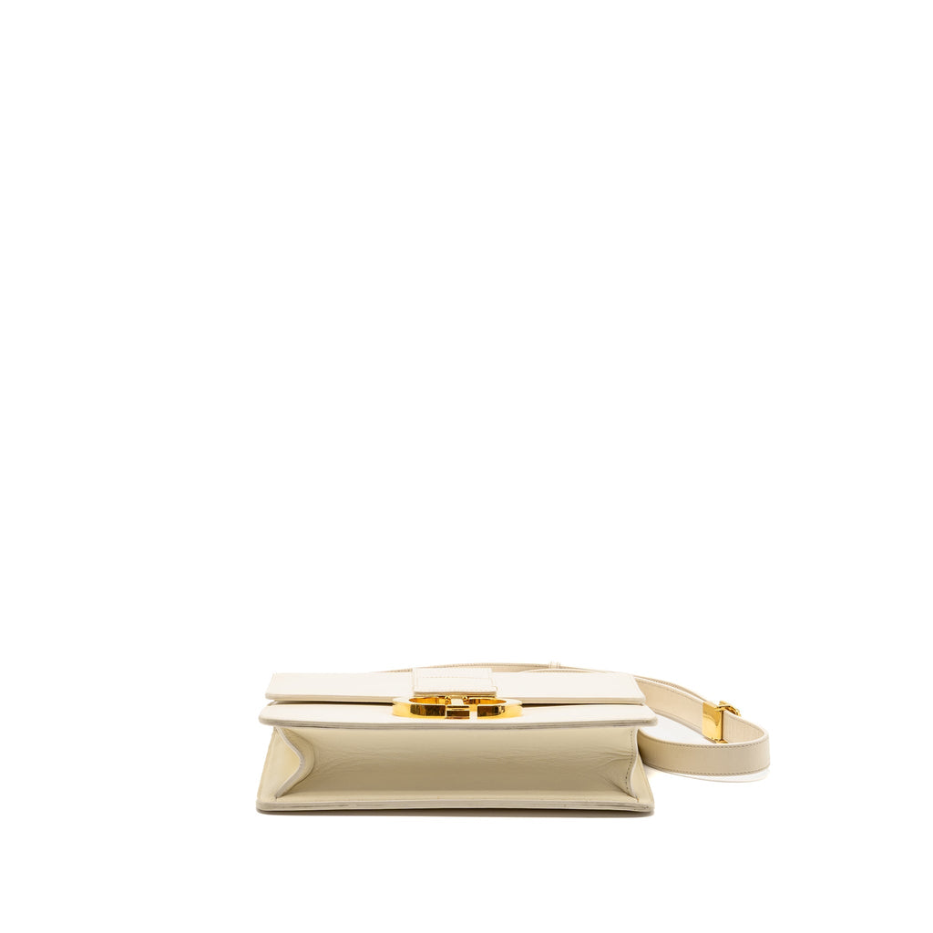 Dior Medium Montaigne 30 Bag Calfskin WhIte GHW