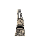 DIOR SMALL DIOR BOOK TOTE DIOR ZODIAC EMBROIDERY CANVAS LATTE/BLACK