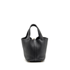 HERMES PICOTIN 18 LOCK BAG CLEMENCE BLACK GHW