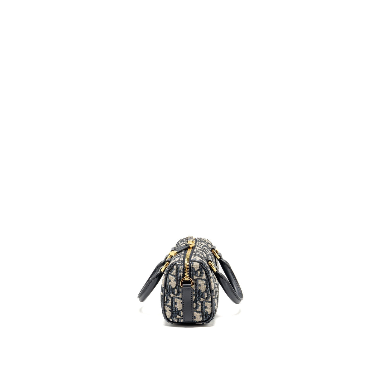 DIOR GROOVE 17 BAG NANO BLUE OBLIQUE CANVAS GHW