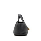 HERMES PICOTIN 18 LOCK BAG CLEMENCE BLACK GHW