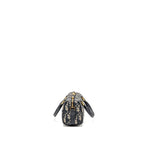 DIOR GROOVE 17 BAG NANO BLUE OBLIQUE CANVAS GHW