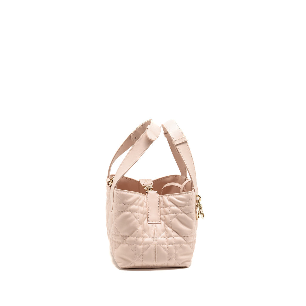 Dior Small Dior Toujours Bag Macrocannage Calfskin Rose Poudre LGHW