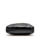 CHANEL MEDIUM 22 BAG CALFSKIN BLACK GHW (MICROCHIP)