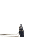 CHANEL 26P TOP HANDLE VANITY DENIM DARK BLUE LGHW (MICROCHIP)