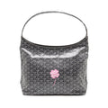 Goyard Hobo Boheme PM Goyard Lucky Clover Goyardine Canvas/Chevroches Calfskin Grey/Light Pink SHW