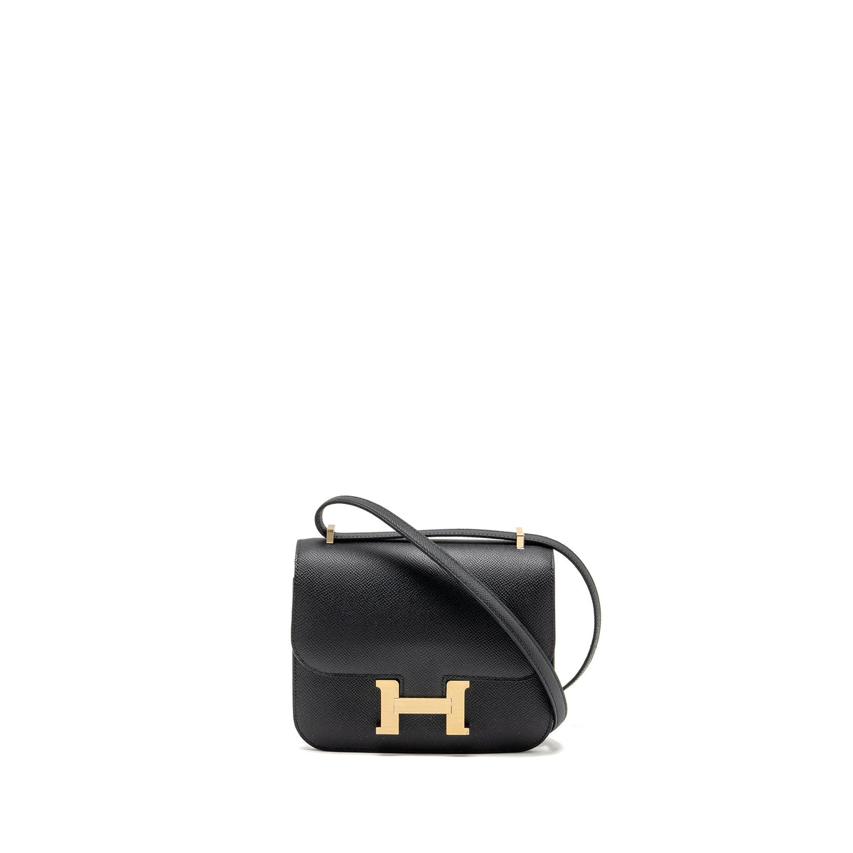 Hermes Mini Constance Epsom Black Brushed GHW