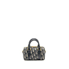 DIOR GROOVE 17 BAG NANO BLUE OBLIQUE CANVAS GHW