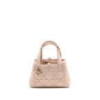 Dior Small Dior Toujours Bag Macrocannage Calfskin Rose Poudre LGHW