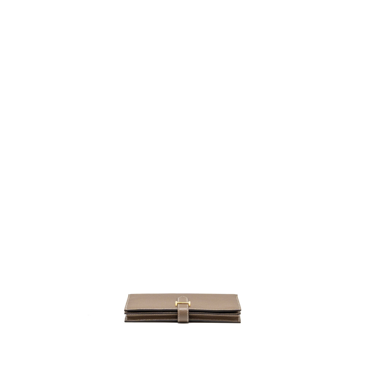 HERMES BEARN LONG WALLET CHÈVRE MYSORE ETOUPE GHW
