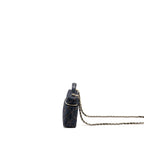 CHANEL 26P TOP HANDLE VANITY DENIM DARK BLUE LGHW (MICROCHIP)