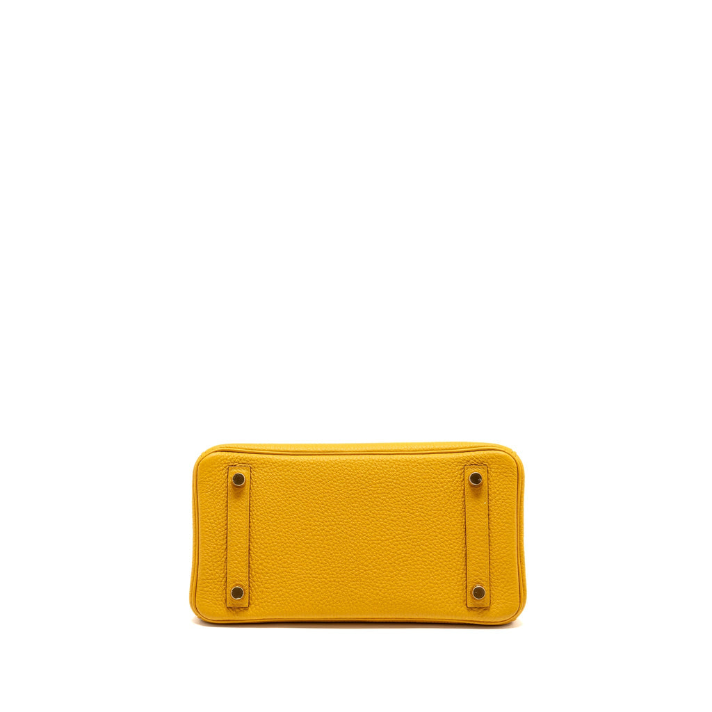 Hermes Birkin 25 Togo 9D Jaune Amber GHW