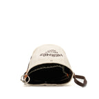 Hermes Sac De Pansage Toile Grooming Bucket Bag Canvas Craie/Gold SHW