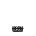 DIOR GROOVE 17 BAG NANO BLUE OBLIQUE CANVAS GHW