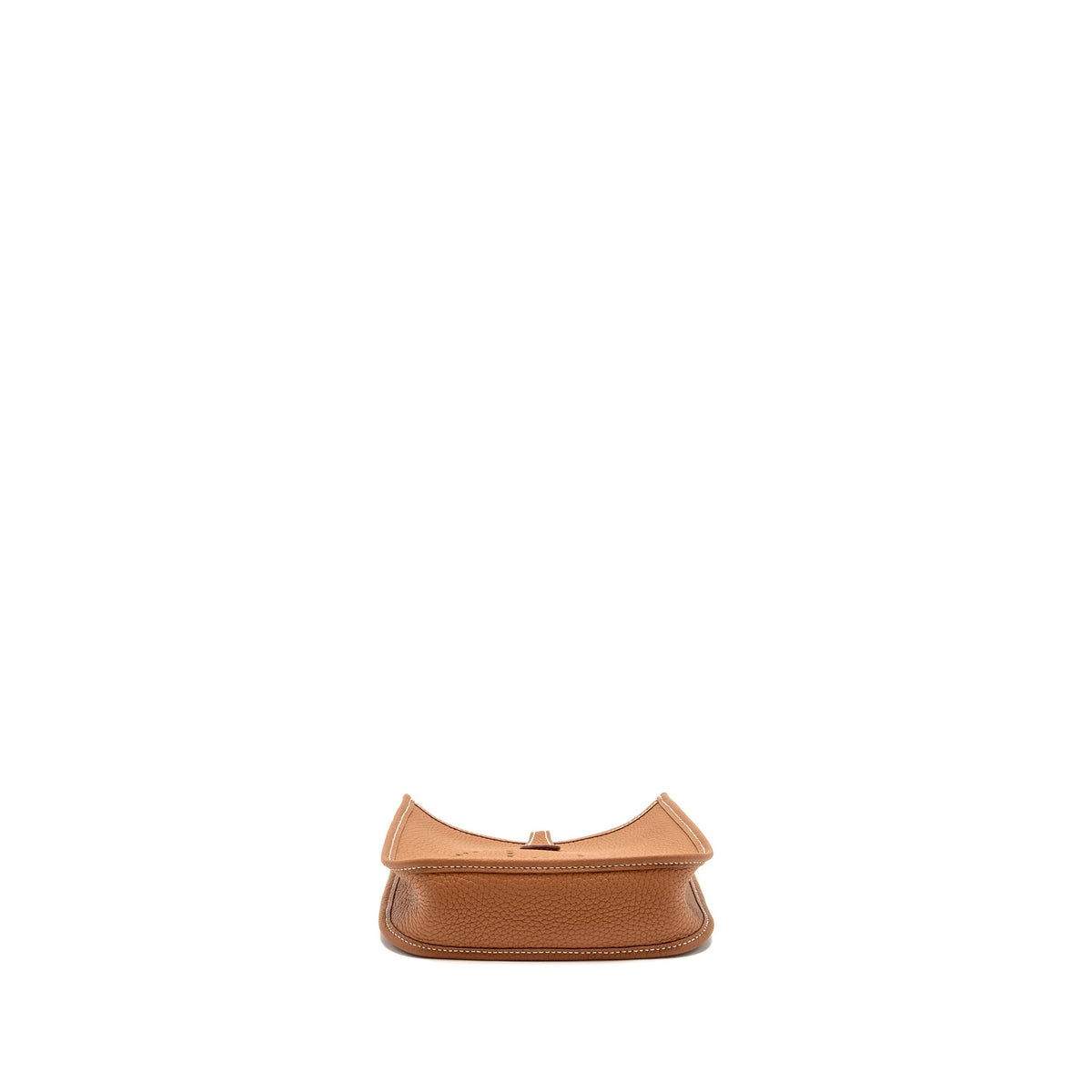 Hermes Mini Evelyne Clemence Gold with Gold-Blanc Strap SHW