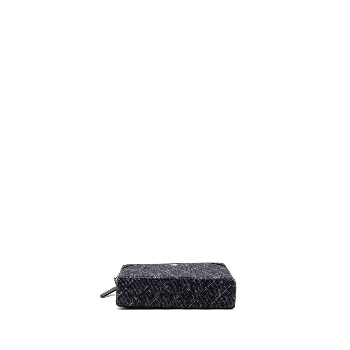 CHANEL 26P TOP HANDLE VANITY DENIM DARK BLUE LGHW (MICROCHIP)