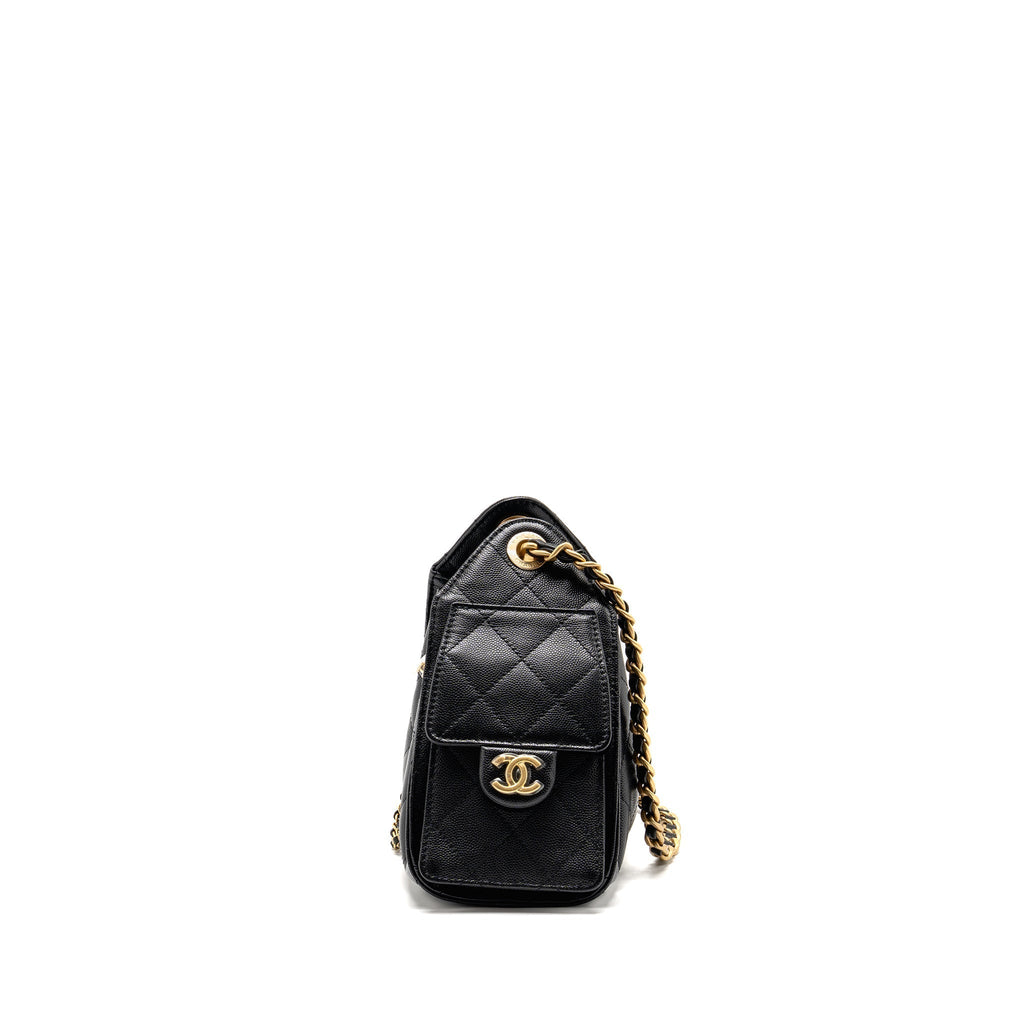 CHANEL MINI 25 BAG CAVIAR BLACK GHW (MICROCHIP)