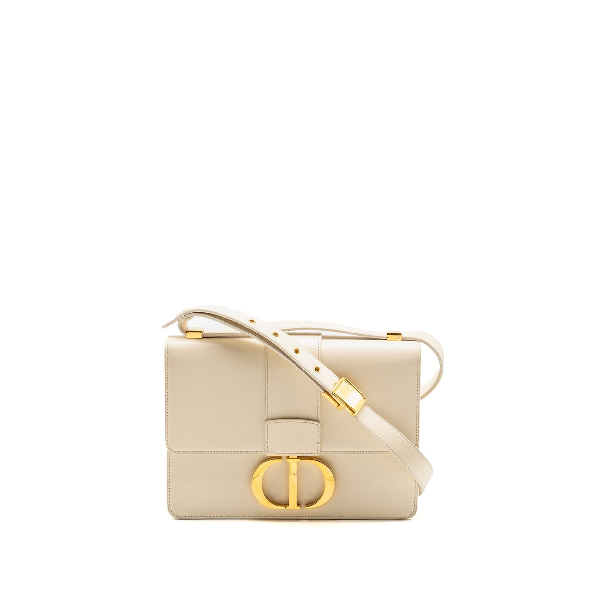 Dior Medium Montaigne 30 Bag Calfskin WhIte GHW