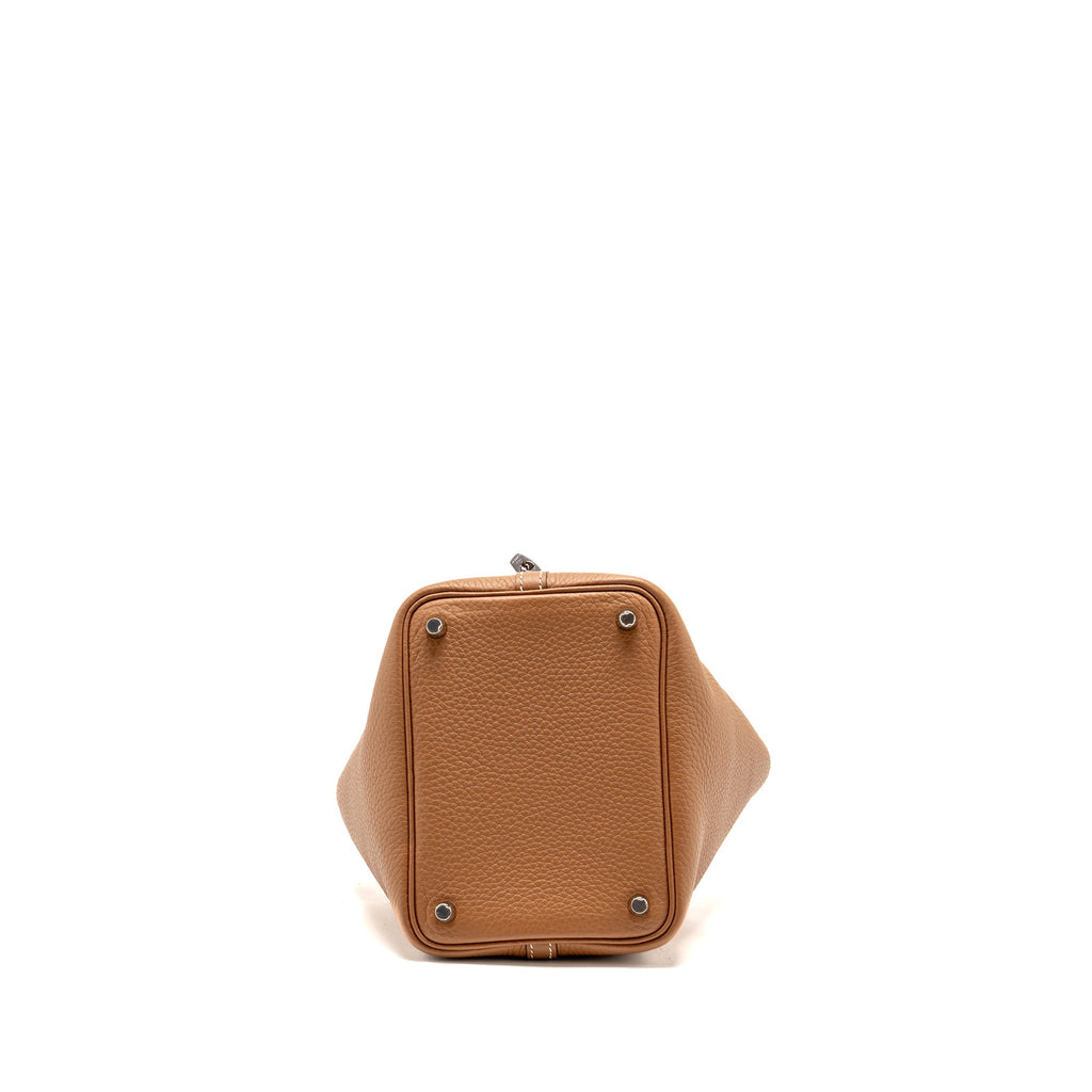 Hermes Picotin 18 Lock Bag Clemence Gold SHW