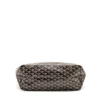 GOYARD SAINT LOUIS PM TOTE GOYARDINE CANVAS/CALFSKIN BLACK SHW