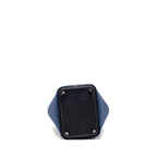 Hermes Picotin 18 Felt Lock Bag Blue Nuit / Caban SHW with Birdy Charm (Sell In A Set)