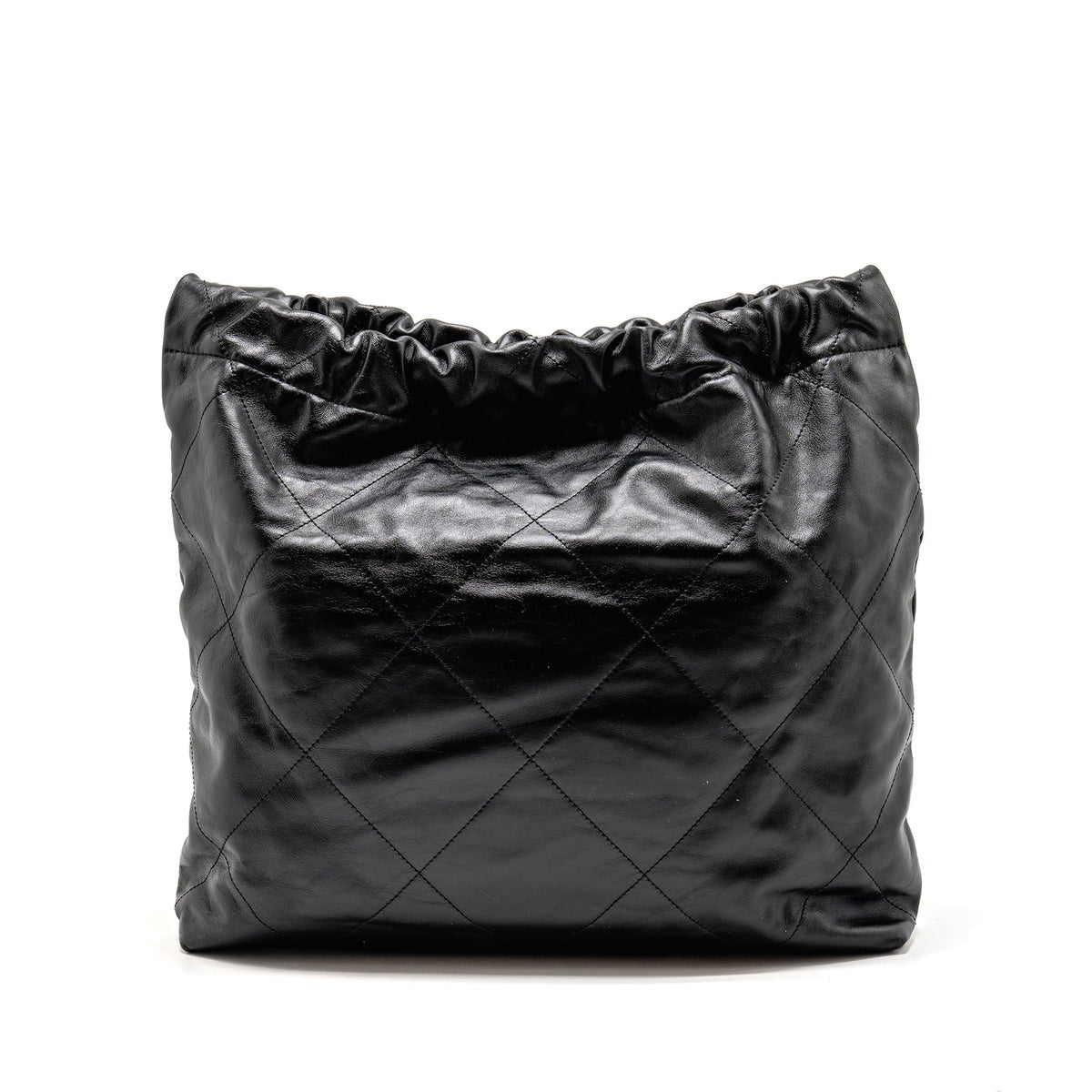 CHANEL MEDIUM 22 BAG CALFSKIN BLACK GHW (MICROCHIP)