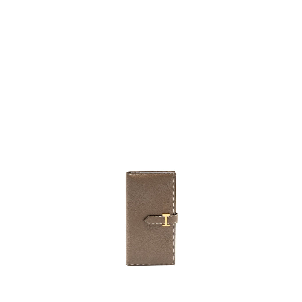HERMES BEARN LONG WALLET CHÈVRE MYSORE ETOUPE GHW