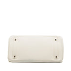 HERMES SHOULDER BIRKIN CLEMENCE BLANC SHW