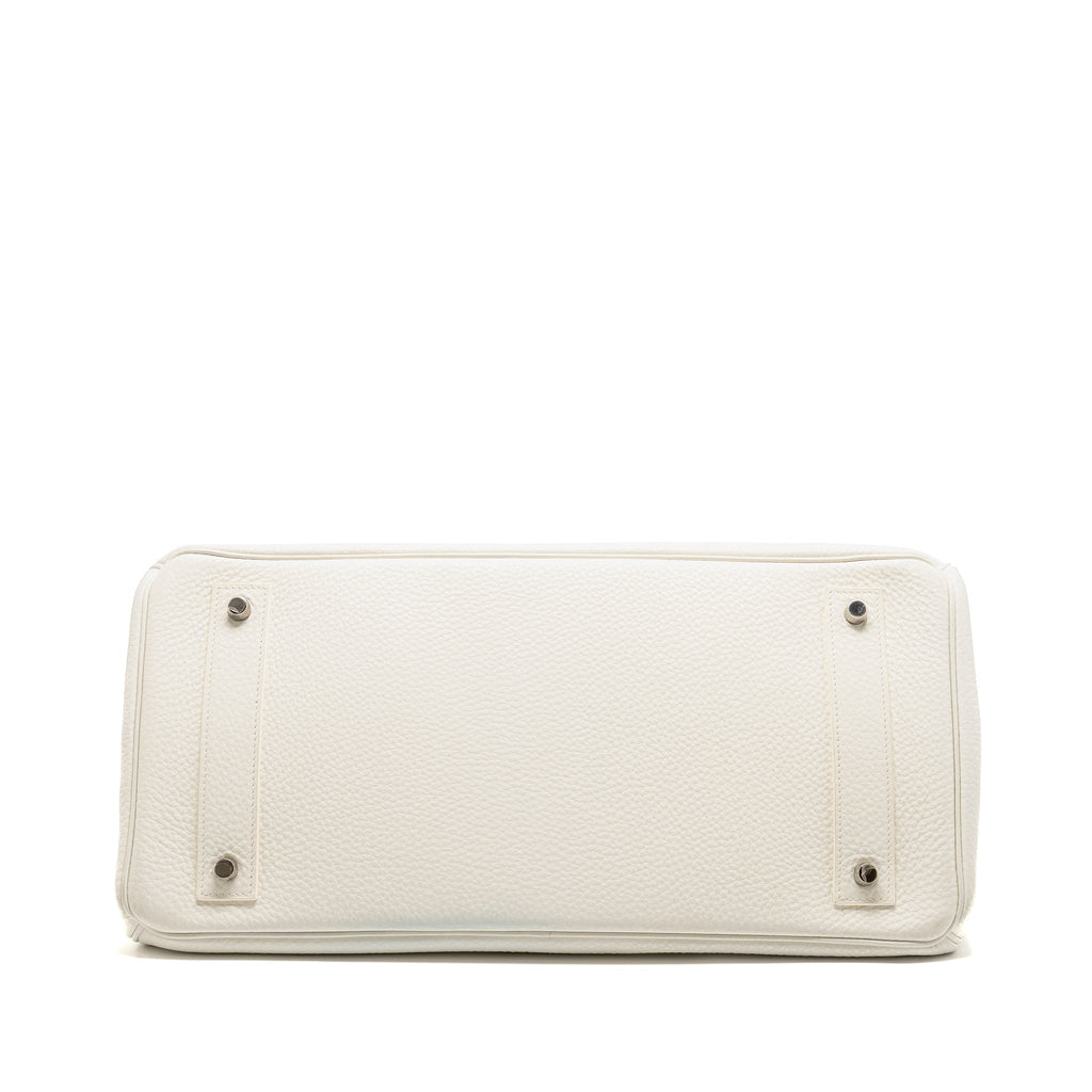 Hermes Shoulder Birkin Clemence Blanc SHW