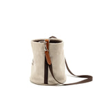 Hermes Sac De Pansage Toile Grooming Bucket Bag Canvas Craie/Gold SHW