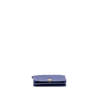 Chanel 20K Boy Wallet on Chain Shiny Grained Calfskin Blue LGHW