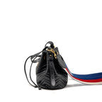 GUCCI GG MARMONT BUCKET BAG CALFSKIN BLACK GHW
