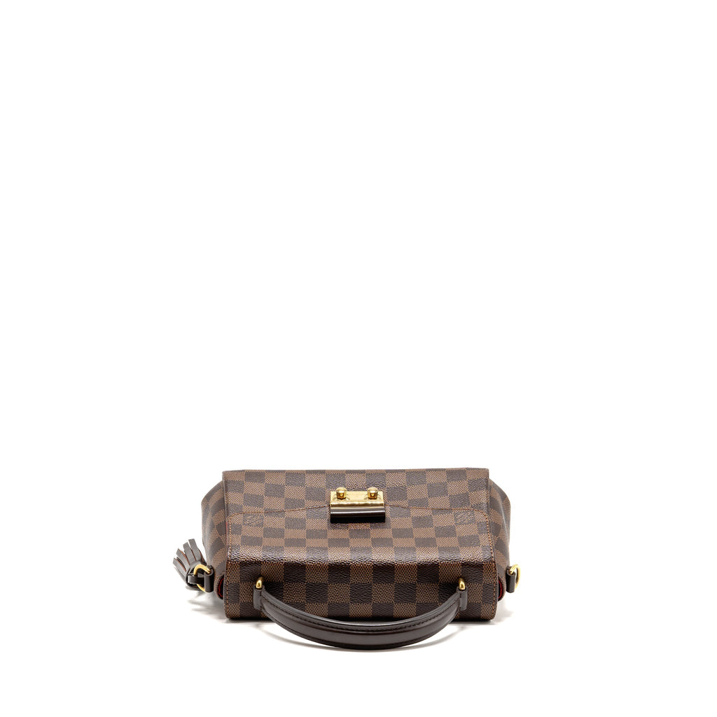 LOUIS VUITTON CROISETTE DAMIER EBENE CANVAS GHW