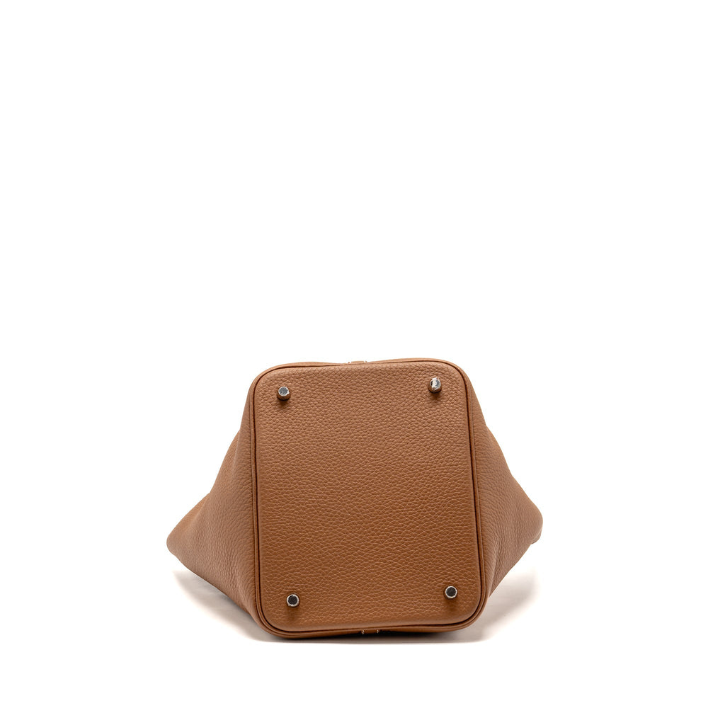 Hermes Picotin 22 Lock Bag Clemence Gold SHW