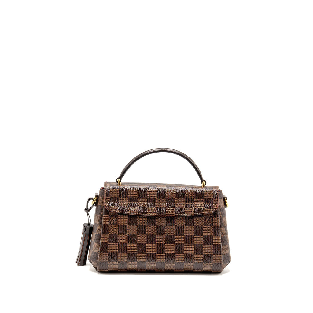 LOUIS VUITTON CROISETTE DAMIER EBENE CANVAS GHW
