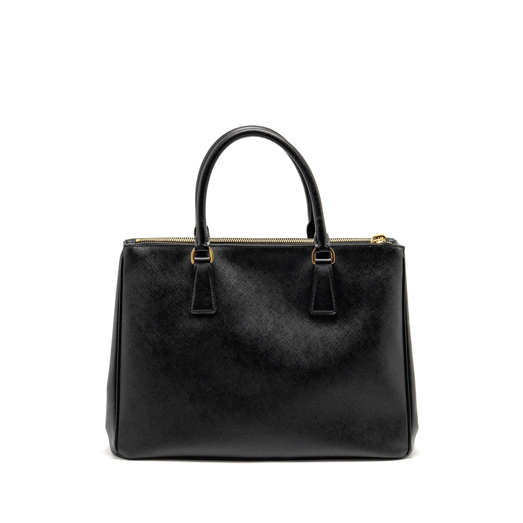 PRADA LARGE SAFFIANO TOTE BAG LEATHER BLACK GHW
