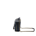 Chanel Medium CC Filigree Vanity Case Caviar Navy GHW