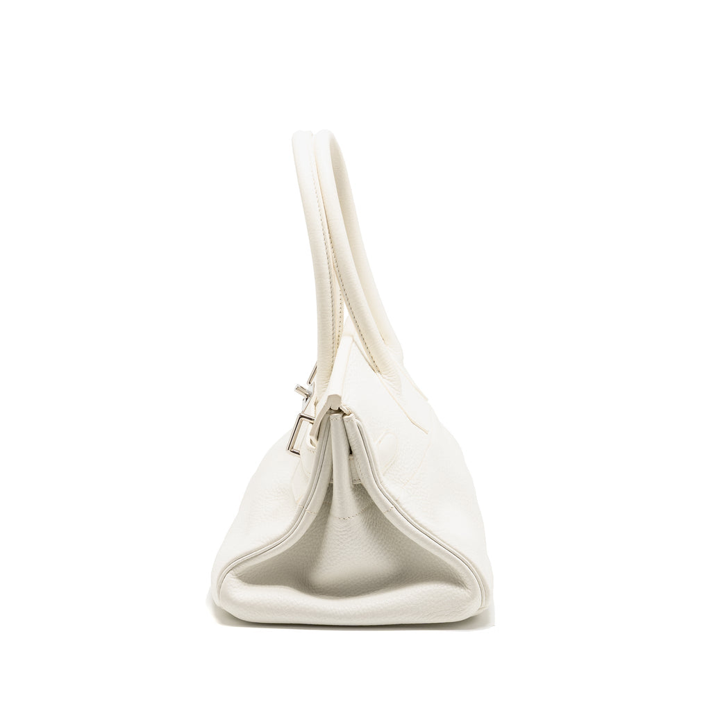 Hermes Shoulder Birkin Clemence Blanc SHW